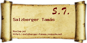 Salzberger Tamás névjegykártya